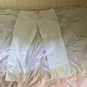 Lilly Pulitzer Kelly Textured White Pants